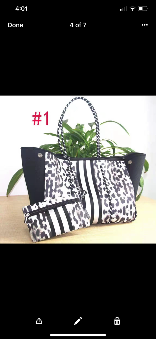 Leopard bag neoprene
