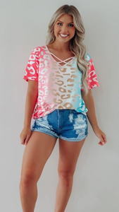 Multi zebra top