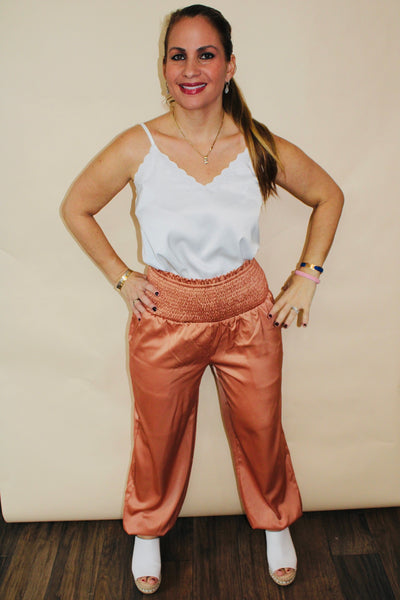 Elastic Waist Dressy Pants