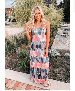 Plus Arrow Maxi Dress
