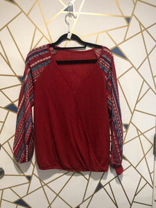 Wine Blouse