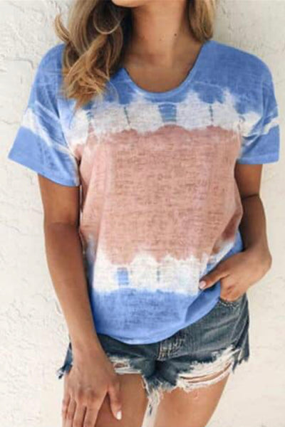 Short Sleeve Tye Dye Top