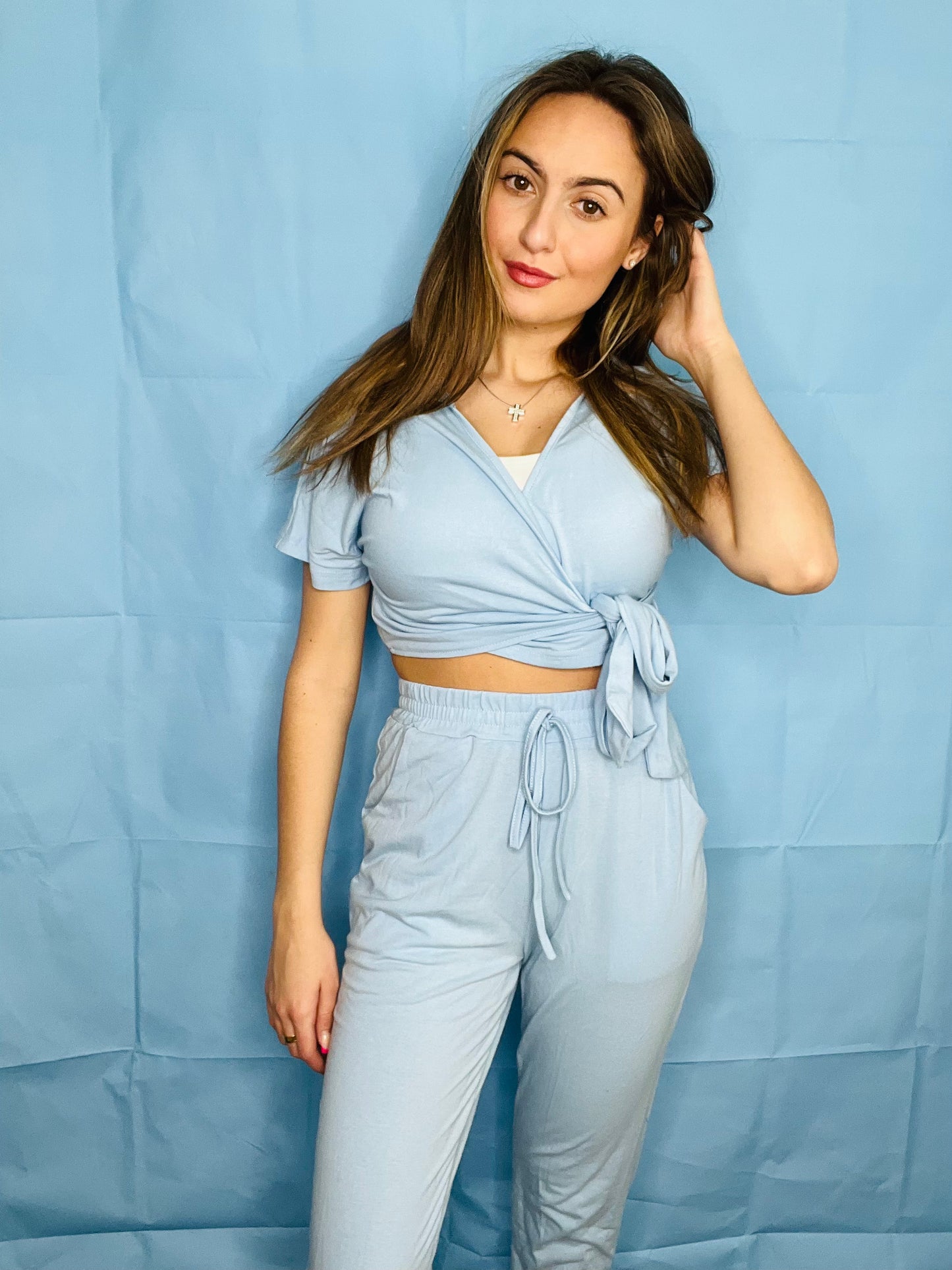 Blue Two piece set