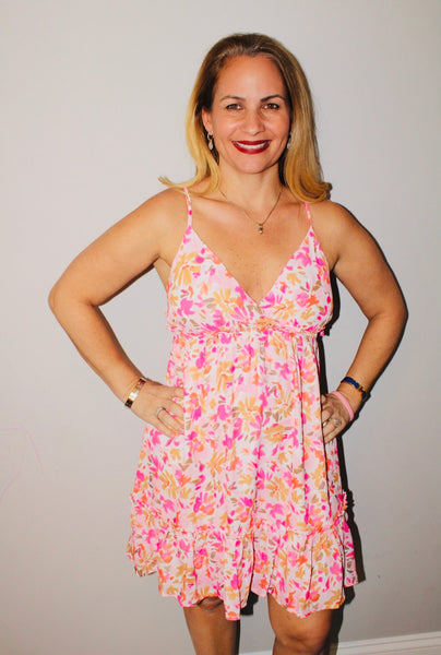 Floral print dress