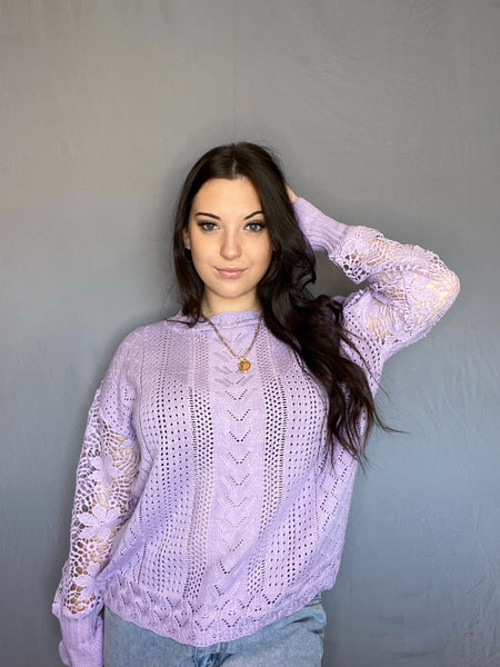 Pastel purple sweater