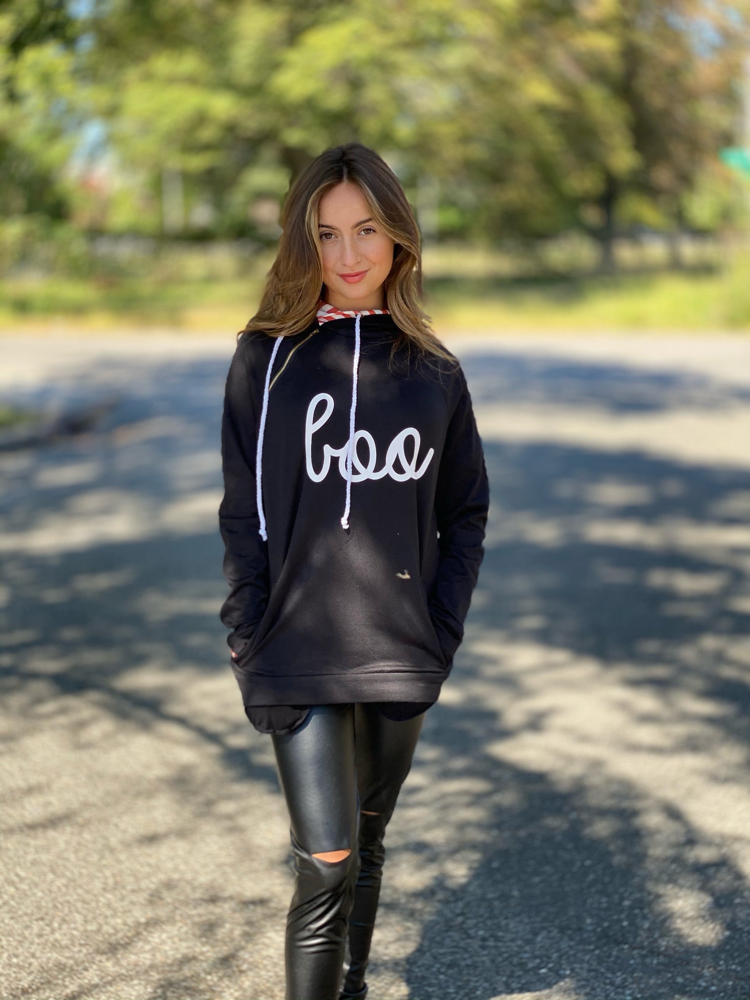 Halloween boo pull over