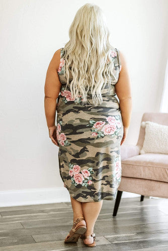 Plus Camouflage Dress