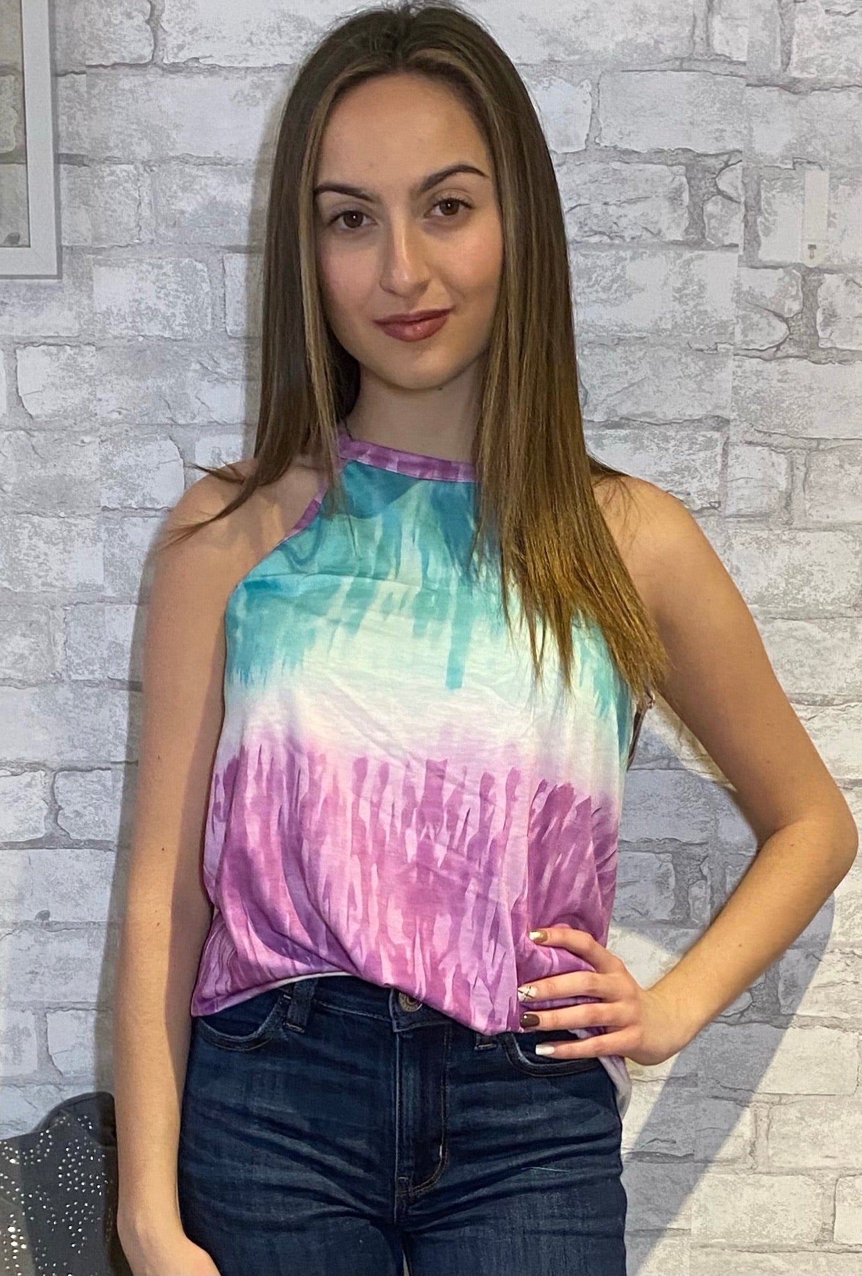 Tye dye tank.