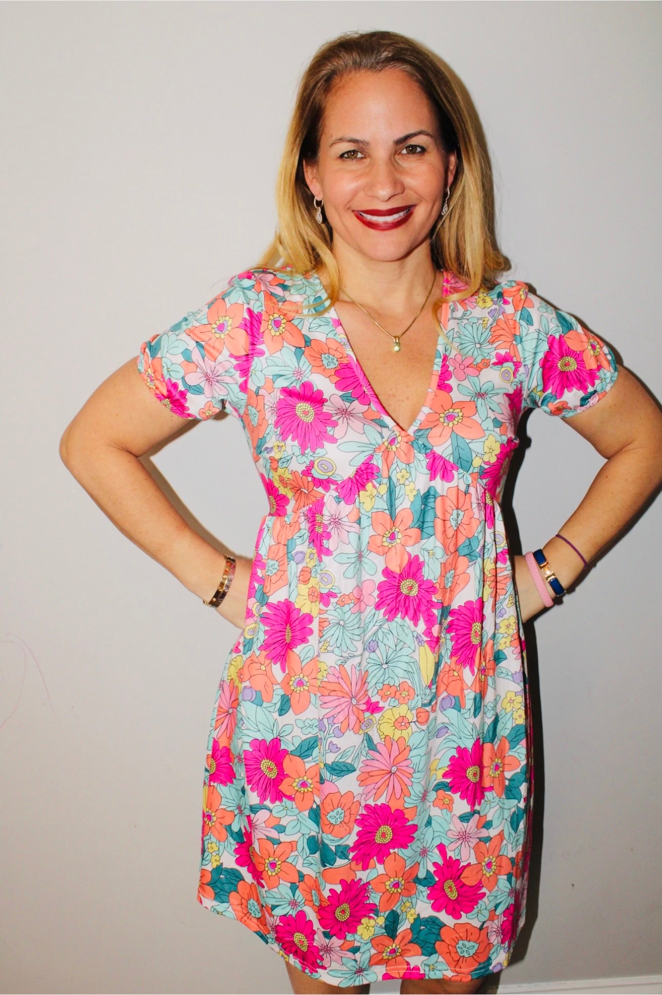 Floral print dress