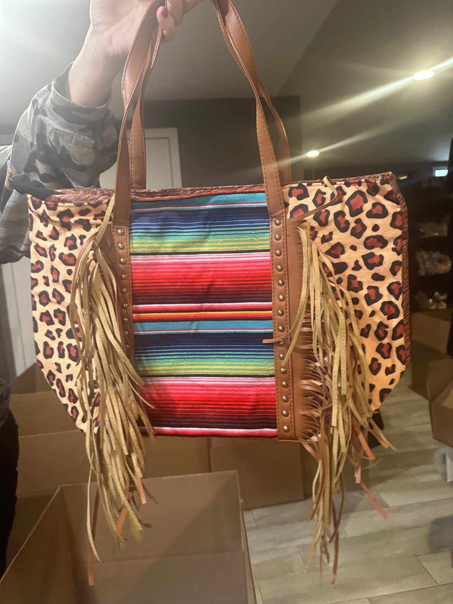 Aztec Fringe Bag