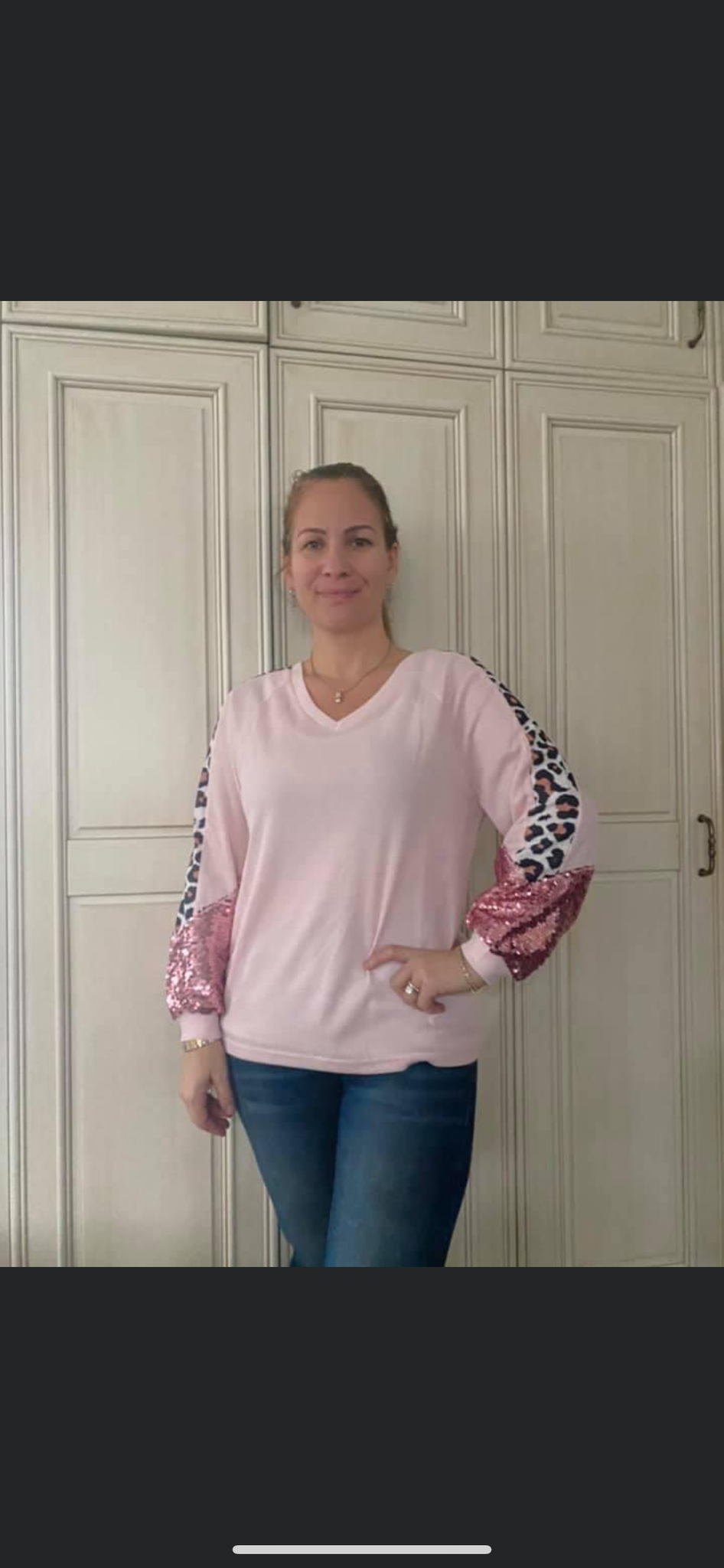 Pink seq top