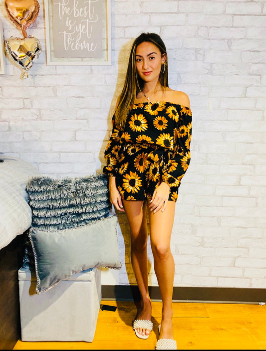 Sunflower romper it’s a must