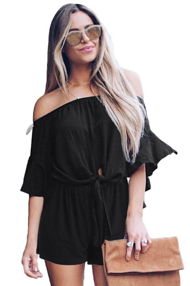 Ruffle Romper Swing Arms