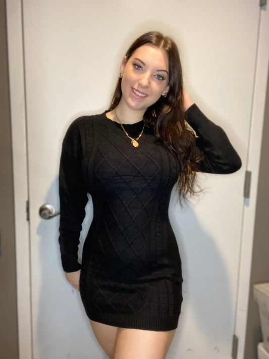 Long Sleeve Sweater Dress