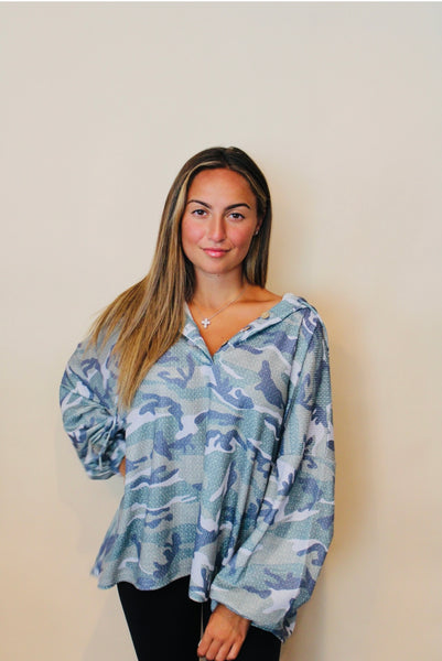 Oversized Camouflage Pullover