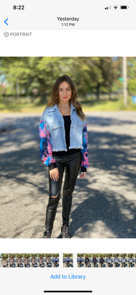 Tye dye jackets denim