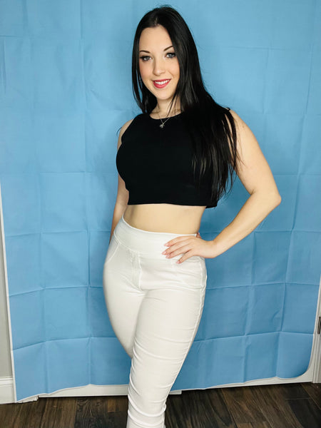 Stretch White Jeans