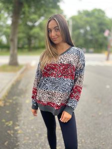 Multicolored Leopard Sweater