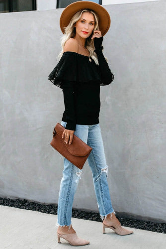 Black off the shoulder