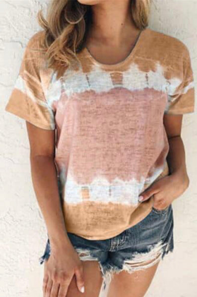 Short Sleeve Tye Dye Top