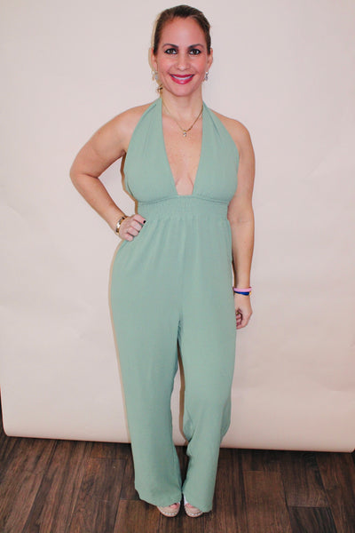 Halter One Piece Jumpsuit