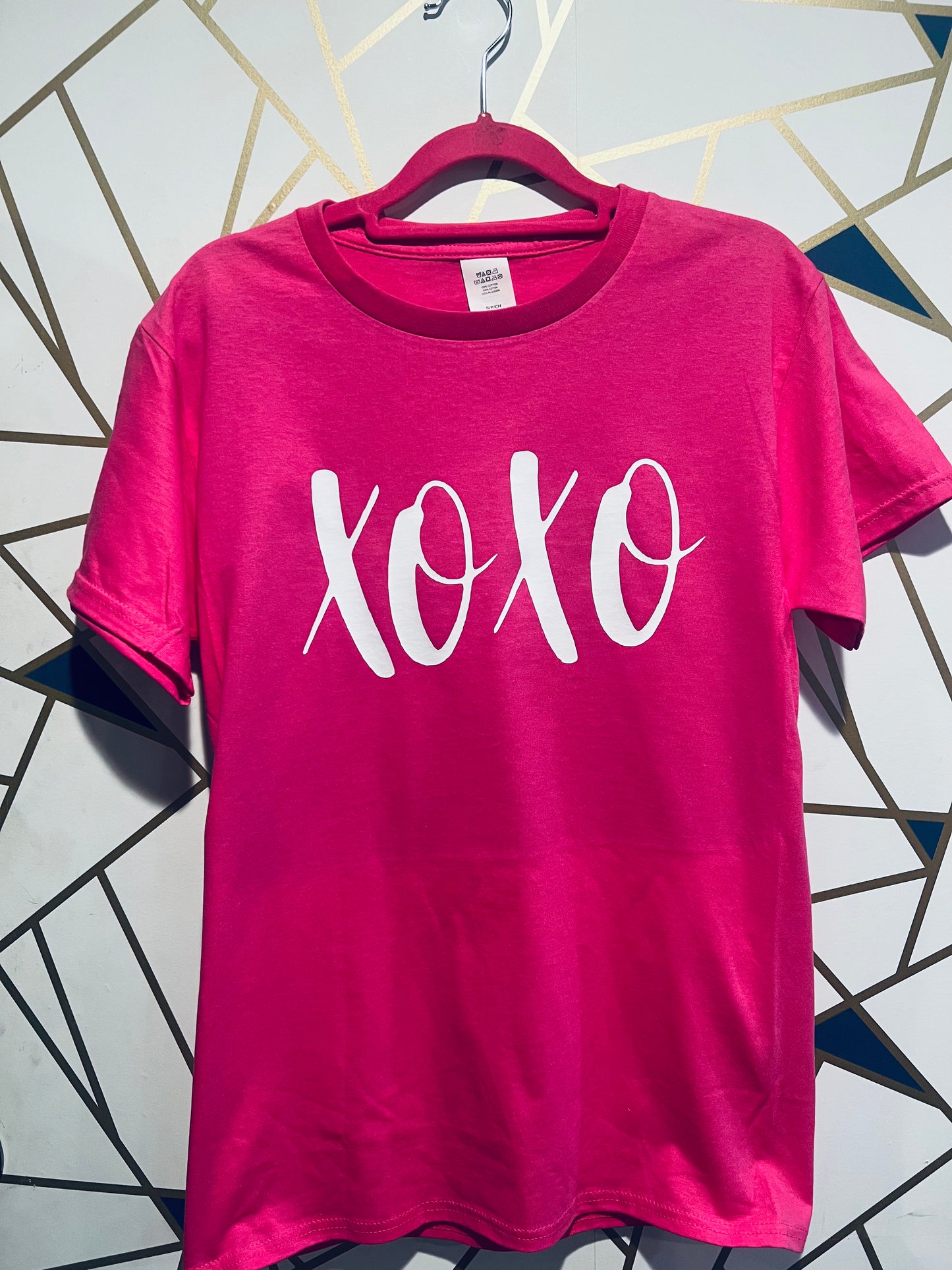 Pink Xoxo Graphic T Shirt