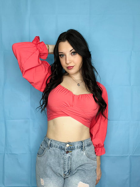 Pink Crop Top