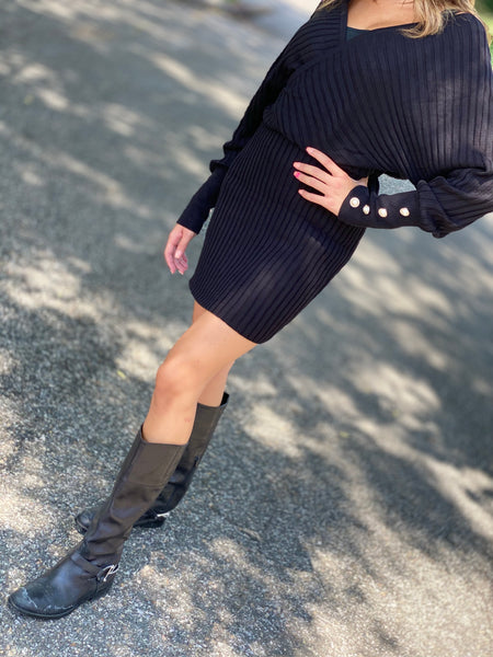Black pearl dress
