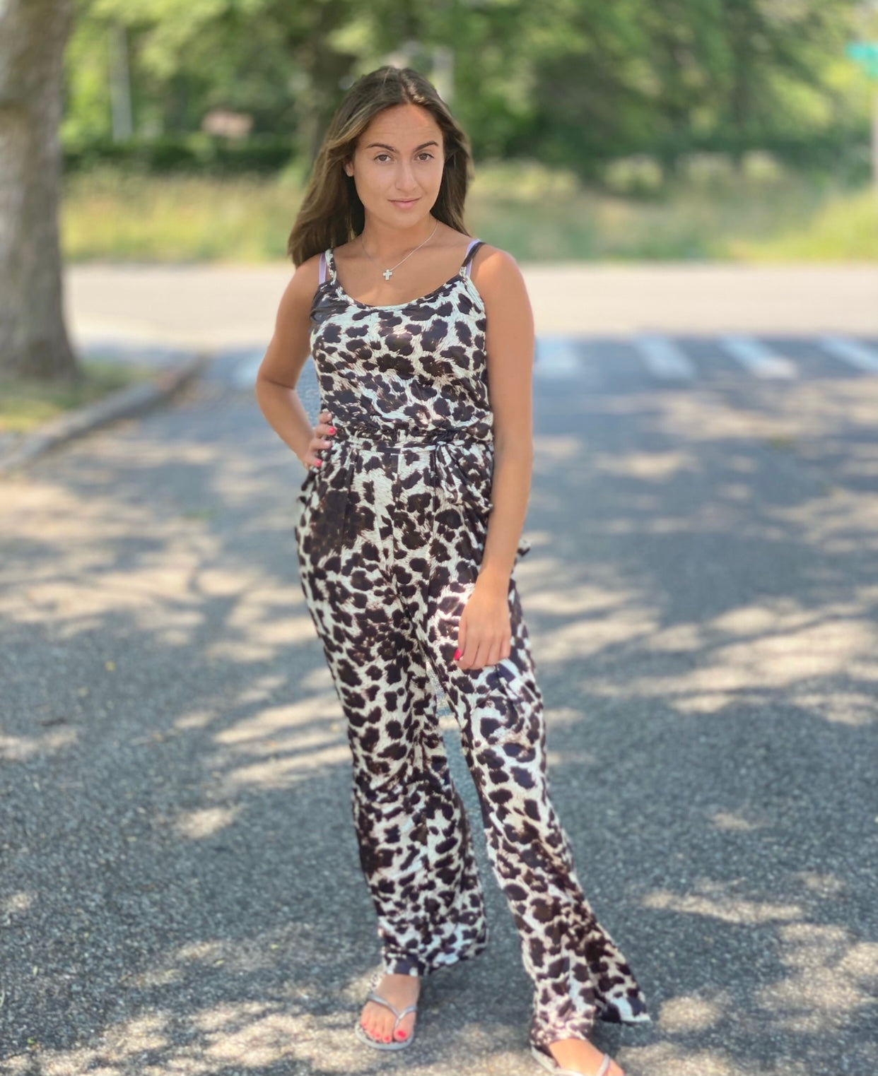 Leopard Tank Jumpsuit