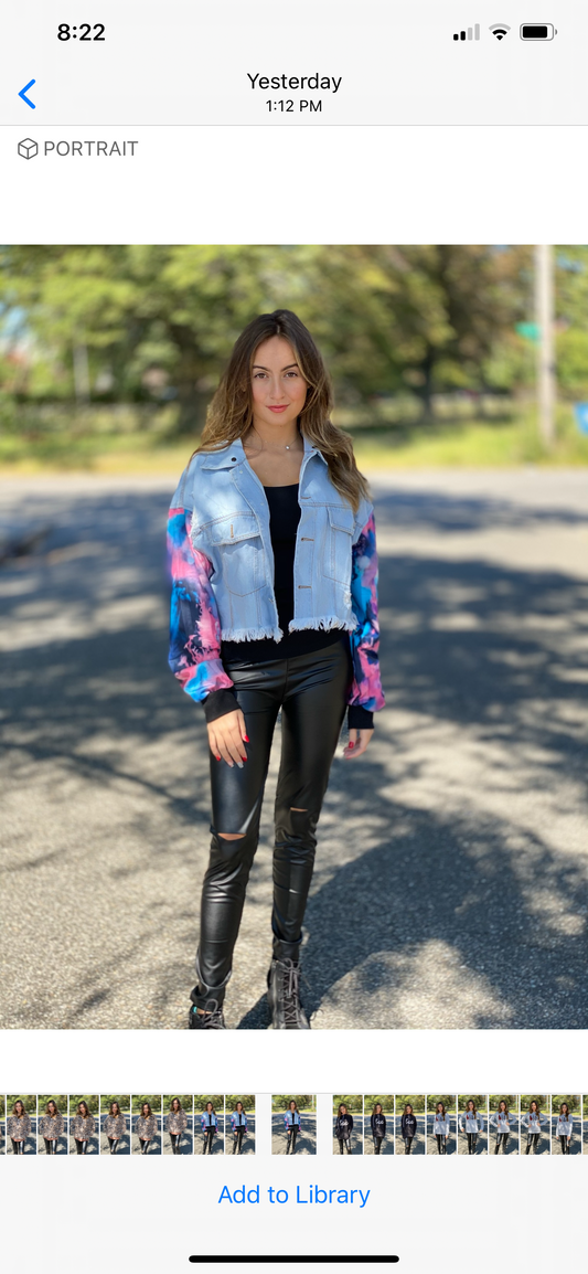 Tye dye jackets denim