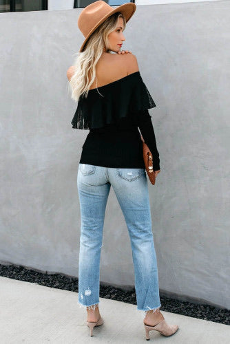 Black off the shoulder