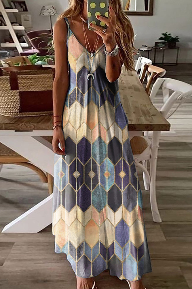 Plus Arrow Maxi Dress