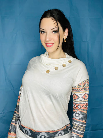 Long Sleeve Lose Turtle neck Top