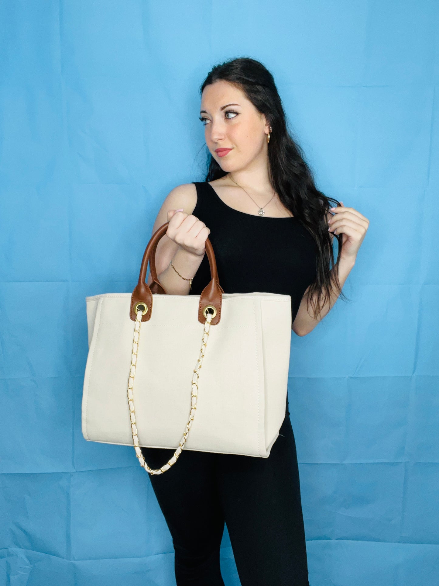 Cream Tote