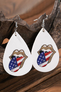 Flag Tounge earings