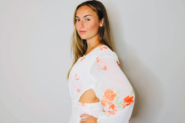 Floral Cut Out Dress