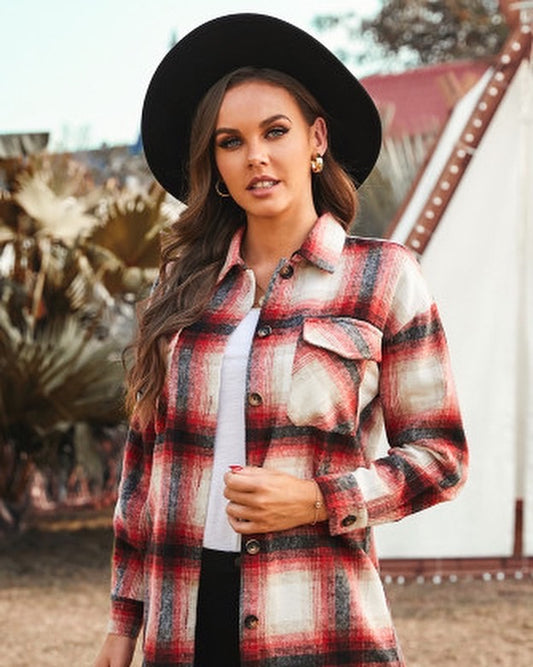 Red Plaid Shacket