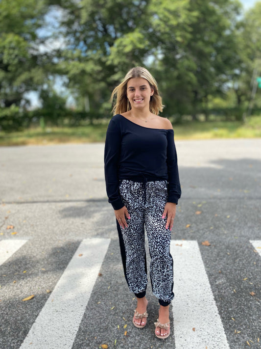 Leopard Drawstring Jogger