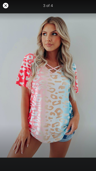 Multi zebra top