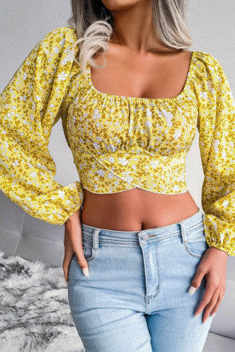 Crop Floral Top