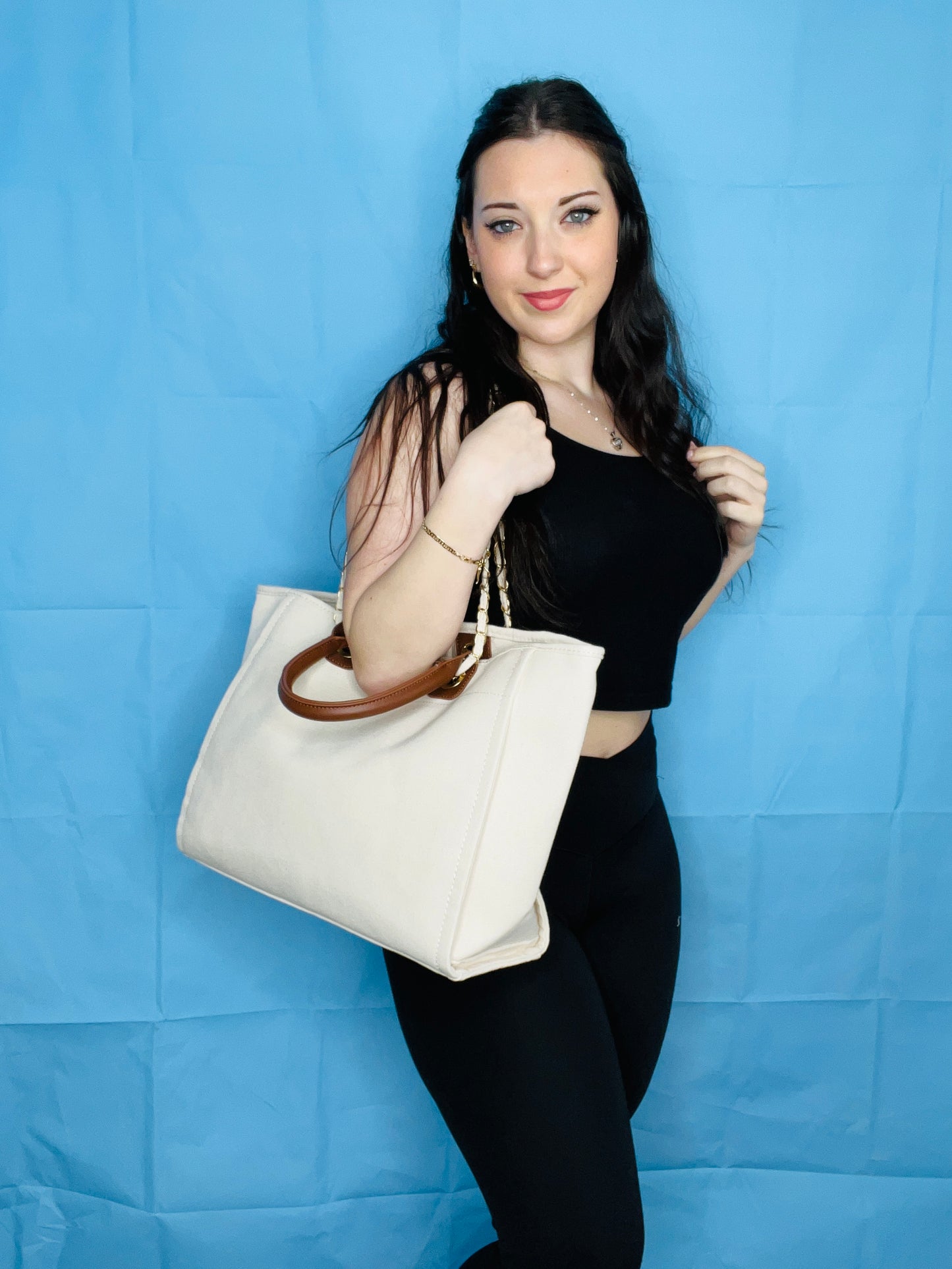 Cream Tote